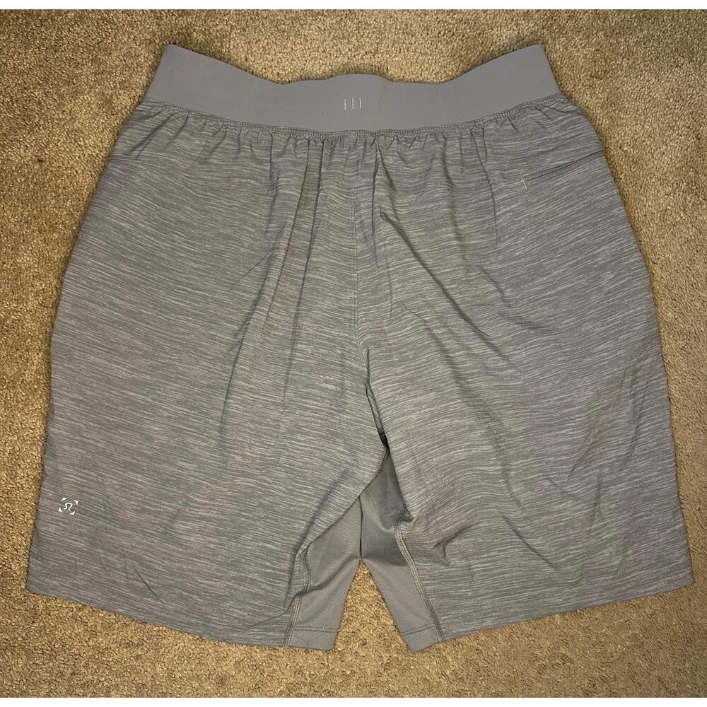 Lululemon T.H.E. Linerless Short 9" Heather Allover Sea Salt Light Cast Men's M - Picture 4 of 8